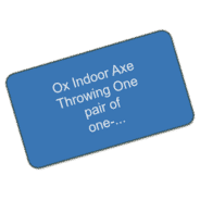 Ox Indoor Axe Throwing - One pair of one- hour lane rental tickets