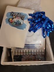 Feeling In Colors - Hostess Gift Basket #4 - 4 people painting party